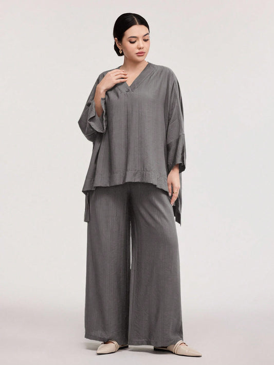 Ensemble – Haut Oversize & Pantalon